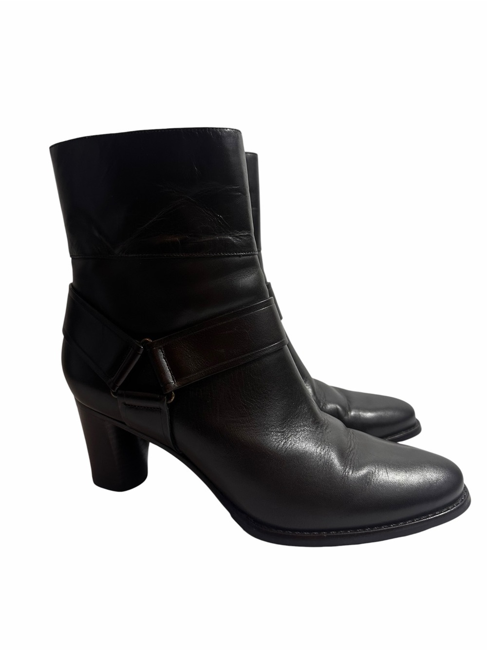 Cole Haan D32426 Women's Black Leather Air Tech Valerie Ankle Boots Size 7